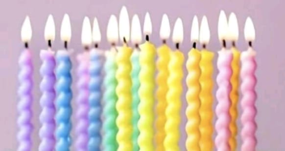 Spiral Colourful Candles